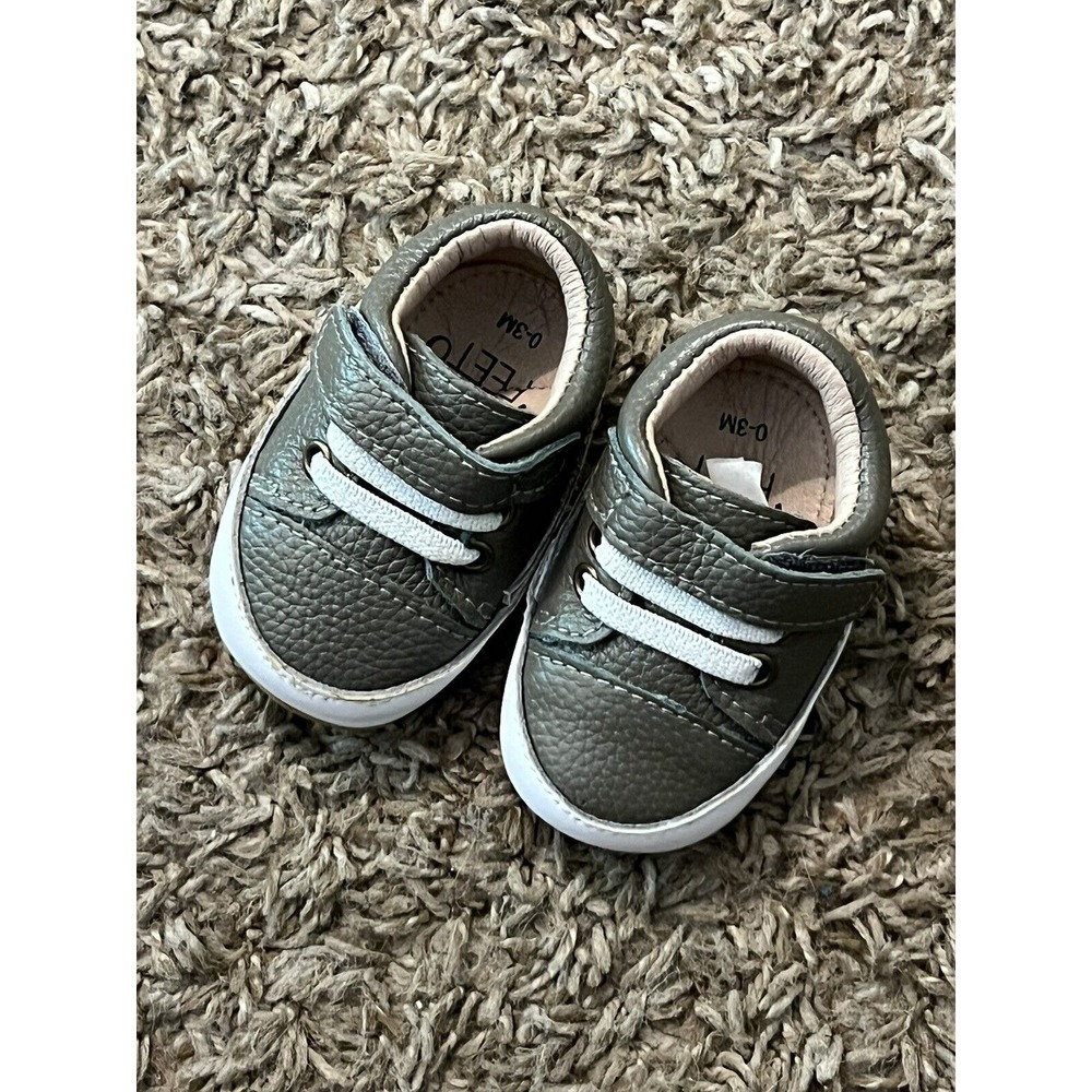 Monkey Feet‎ Baby Boy Mocs Moccasins Sneakers 0-3 Months Brand New!
